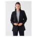 LC Waikiki Women's Plain Long Sleeve Crepe Blazer Jacket