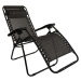 Folding camping chair-lounger ALPINE PRO SITE dk.true gray