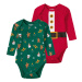 lupilu® Detské body pre bábätká s vianočným motívom, 2 kusy (zelená/červená)
