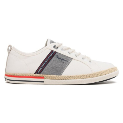 Pepe Jeans Espadrilky Maoui Tape PMS30917 Biela