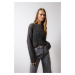 DEFACTO Regular Fit Crew Neck Crochet Sweater