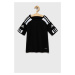 Detské tričko adidas Performance GN5739 čierna farba, s potlačou