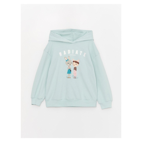 LC Waikiki Printed Long Sleeve Girls' Hoodie