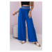 Trousers with wide elastic waistband cornflower blue