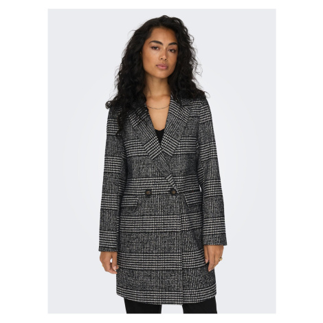 Black coat for women with mixed wool ONLY New Selena - Ladies