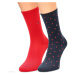 Ponožky Tommy Hilfiger 2Pack 100001493007 Red/Navy Blue/Red Dots Pattern