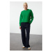 Trendyol Green Wide Pattern Basic Premium Yarn/Special Yarn Knitwear Sweater