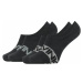 CALVIN KLEIN - 2PACK čierne neviditeľné ponožky intense power s logom CK