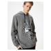 Koton Back Printed Hoodie Asian Theme Kangaroo Pocket Detail