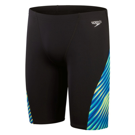 Speedo allover digi v-cut jammer black/true cobalt xxl - uk40