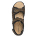 Hnedé kožené sandále Claudio Conti
