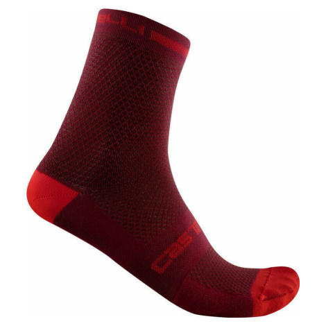 Castelli Superleggera T 12 Sock Bordeaux L/XL Cyklo ponožky
