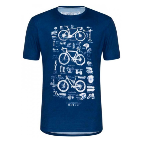 Cycology pánske technické tričko Bike Maths - modré