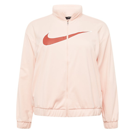 Nike Sportswear Funkčná flisová bunda  broskyňová / hrdzavo červená / biela