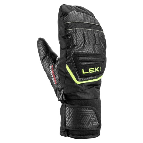 Leki WCR Team 3D Junior Mitt black-ice lemon