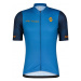 SCOTT Cyklistický dres s krátkym rukávom - RC TEAM 10 SS - oranžová/modrá