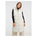 Women's Cream Long Quilted Cardigan Pepe Jeans Mercy - Women