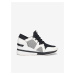 Black and White Women's Wedge Sneakers Michael Kors Liv - Women's