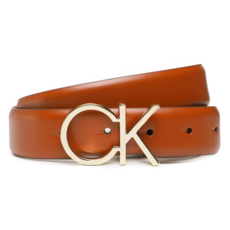 Calvin Klein Dámsky opasok Re-Lock Ck Logo Belt 30Mm K60K610157 Hnedá