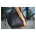 ČIERNA KOŽENÁ PRIESTRANNÁ SHOPPER BAG SOLIER LUSSO (FL28 LUSSO BLACK)