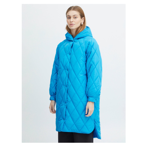 Kabáty pre ženy ICHI - modrá