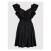 TWINSET Letné šaty 221TT2061 Čierna Regular Fit