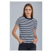 TRIČKO GANT D1. ICON G STRIPED SS T-SHIRT EVENING BLUE