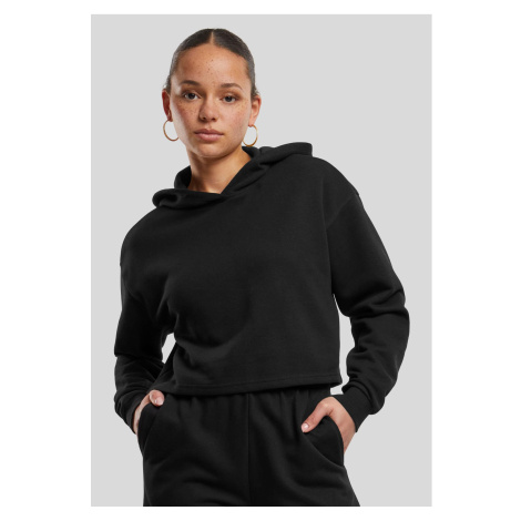 Women's Oversized Hoodie Light Terry - Black