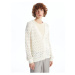 LC Waikiki V-Neck Openwork Long Sleeve Women's Knitwear Cardigan