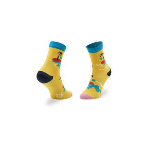 Happy Socks Vysoké detské ponožky KIIT01-2200 Žltá
