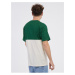 Bielo-zelené pánske tričko VANS Colorblock