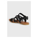 Kožené sandále Toms Sephina dámske, čierna farba, 10019745