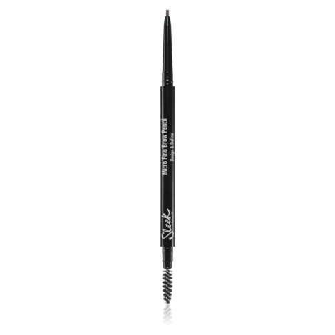 Sleek Micro-Fine Brow Pencil vodeodolná ceruzka na obočie s kefkou odtieň Dark Brown