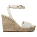 Tommy Hilfiger Espadrilky Th Woven High Wedge FW0FW07344 Béžová