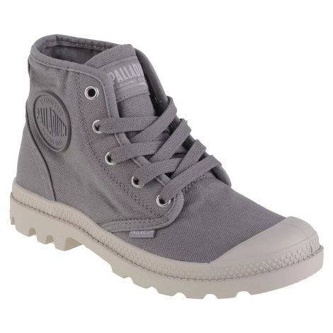 SIVÉ DÁMSKE ČLENKOVÉ TENISKY PALLADIUM PAMPA HI 92352-071-M