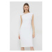 Šaty Lauren Ralph Lauren biela farba, mini, priliehavá