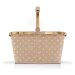 Nákupný košík Reisenthel Carrybag Frame Metallic dots coffee