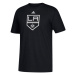 Los Angeles Kings pánske tričko black Adidas Primary Logo