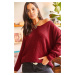 Olalook V-Neck Thessaloniki Knit Oversize Knitwear Sweater