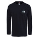 The North Face M L/S FINE TEE Pánske tričko, čierna, veľkosť