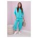 Cotton sweatshirt trouser set mint