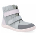 Barefoot zimná obuv s membránou Baby Bare - Febo Winter Grey-Pink Asfaltico