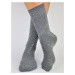 NOVITI Bavlnené ponožky N-SB006-M02 M02-sivá