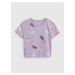 Svetlo fialové dievčenské tričko GAP