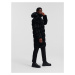 Karl Lagerfeld Zimný kabát  čierna / biela