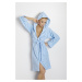 DKaren Housecoat Marta Light Blue