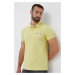 Polo tričko Calvin Klein Jeans pánske, žltá farba, s potlačou, J30J323395