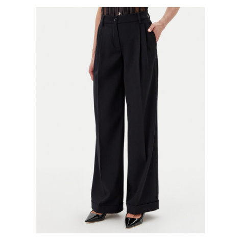 Pinko Bavlnené nohavice Peru' 103701 A1XX Čierna Regular Fit