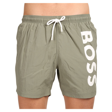 Pánske plavky BOSS zelené (50515296 250) Hugo Boss