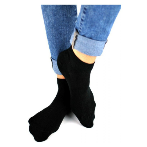 Noviti ST 001 U 02 černé Kotníkové ponožky